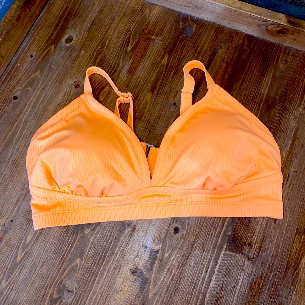 xhilaration Padded bikini top SIZE 16W adjustable straps And Back Orange
